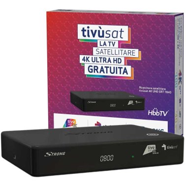 Strong SRT7840 UltraHD 4K tivùsat decoder with card