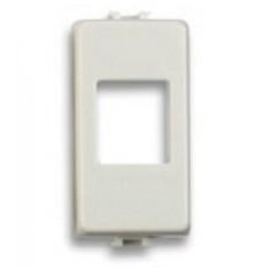 Placca Adattatore Keystone per Frutti Prese RJ45 per BTicino Matix Bianco