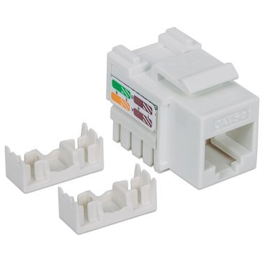 Frutto RJ45 Cat.5e UTP non schermato Keystone Bianco