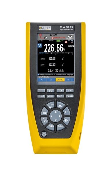 Chauvin Arnoux CA5293BT 200kHz TRMS Color Graphic Multimeter with Bluetooth and Android APP