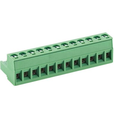 Female terminal block 12 poles 5mm pitch Tianli TLPS-200V-12P