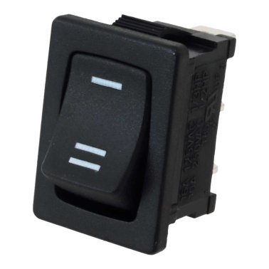 Rocker Switch Mini Deviatore a Bascula Unipolare 10A 250V Nero