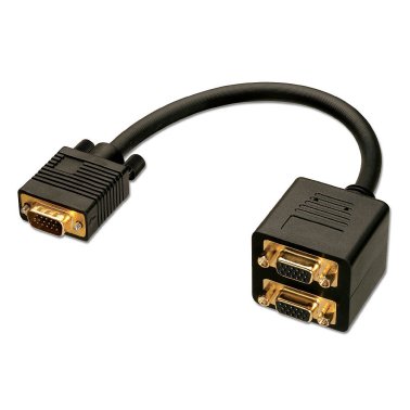 Lindy 41214 Cavo Splitter VGA a 2 Porte