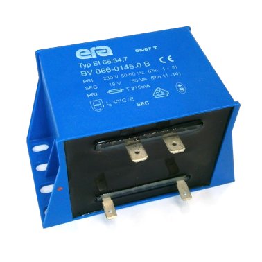 Encapsulated Transformer 230V - 18V - 50VA EI66 / 34.7 Era Pulse BV066-0145.0