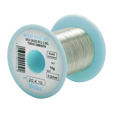 Weller WSW Tin Wire 0,2mm SAC M1 10g T0051386570