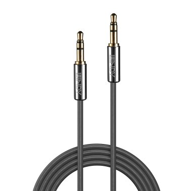 Cromo Line Jack 3.5mm Stereo Male / Male Audio Cable 0.5mt