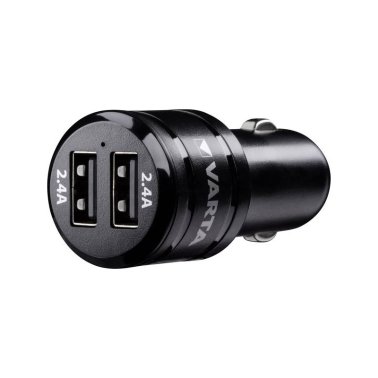 Varta 57931 Cigarette Lighter Car Charger with 2 2.4A USB sockets