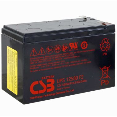 CSB UPS 12580 F2 Batteria Ricaricabile 12V 9,4Ah Faston 6.3mm