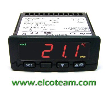 EVCO EVK411M3 12 / 24V AC / DC single intervention point multi-probe thermoregulator