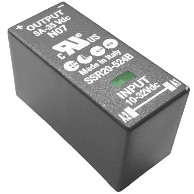 SSR20-524B Relè' stato solido ELCO controllo 10-32VDC uscita 5A 35VDC