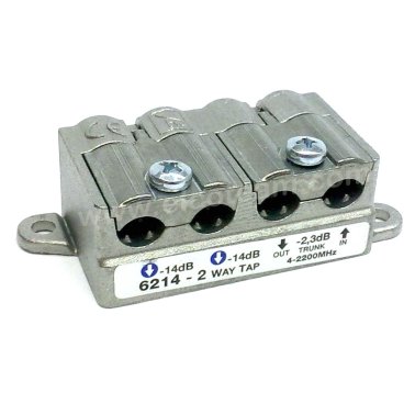 2-way tap -14db Telewire 6214