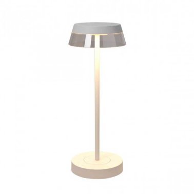 REDO iLuna White Sand White Rechargeable Table Lamp Dimmable LED 2,5W IP65 with charging base