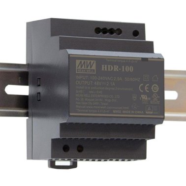 Mean Well HDR-100-12N Alimentatore Ultra Compatto 12V 7,5A da Barra DIN