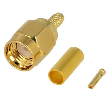 RP-SMA female crimp plug for RG58 cable