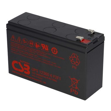 CSB UPS123606 F1/F2 Batteria Ricaricabile al piombo 12V 360W Faston da 6,3mm e 4,8mm