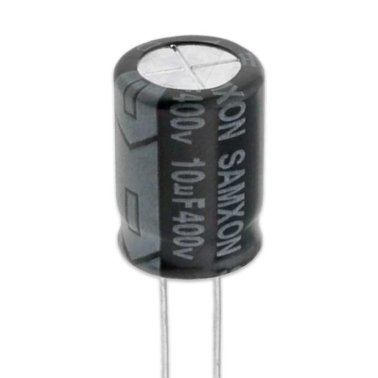 Condensatore Elettrolitico 10uF 400V 105°C Samxon 10x16 passo 5mm