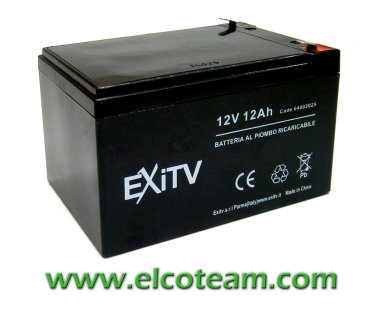 Batteria ermetica al piombo 12V 12Ah Exitv