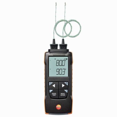 Testo 922 Termometro Digitale Differenziale a 2 canali per Sonde a Termocoppie tipo K, Bluetooth e App per Smartphone 0563 0922