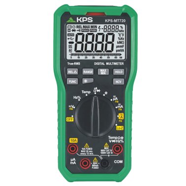 KPS MT720 Multimetro TRMS 6600 punti 1000V, 10A, LO-Z, NCV