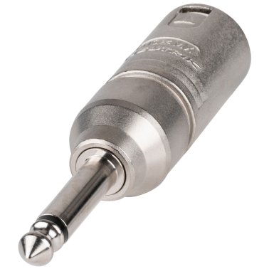 Neutrik NA2MP Adattatore Spina XLR 3 poli - Spina Jack 6,3mm Mono 