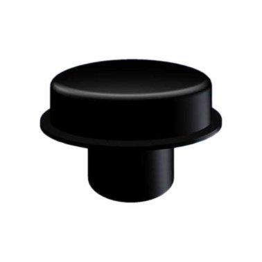 Tasto Pulsante Ellittico Nero RAL 9004 TEKO ON.9