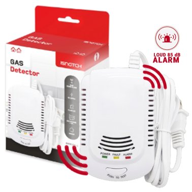 Sensore Rilevatore GAS Metano e GPL | Con Cavo per 230V | Certificato EN50194-1
