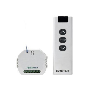 Kit Centralina Modulo Smart Di Controllo per Tapparelle e Persiane + Telecomando ISNATCH | Compatibilità Wi-Fi / Amazon Alexa / Google Assistant
