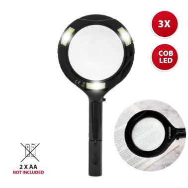Velamp WATSON | Lente d'ingrandimento 3X Luminosa | 3 LED