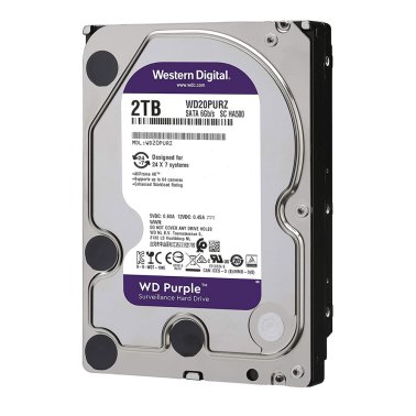 WD Purple 2 TB HDD Hard Disk for Video Surveillance WD20PURZ SATA 6Gb / s