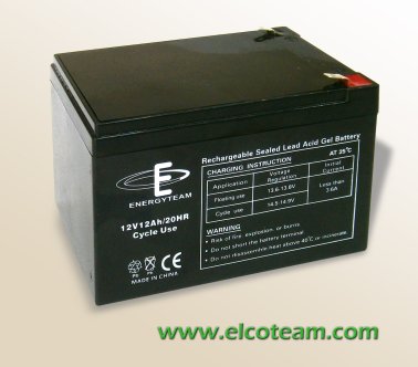 12V 12Ah Energyteam lead-acid CYCLIC battery