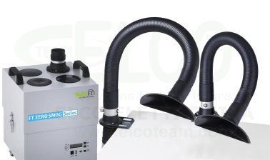 WellerFT Zero Smog 4V set with two funnel hoods
