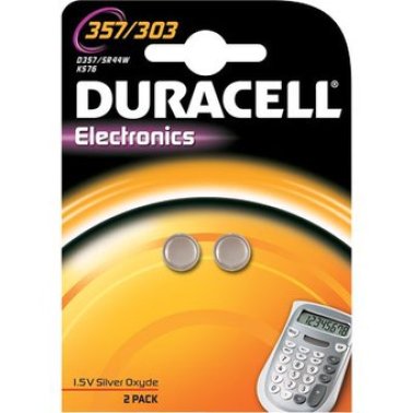 Batteria  DURACELL 357/303 - Confezione 2 pezzi