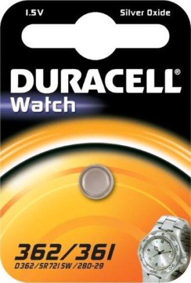 Batteria per orologi DURACELL 362/361