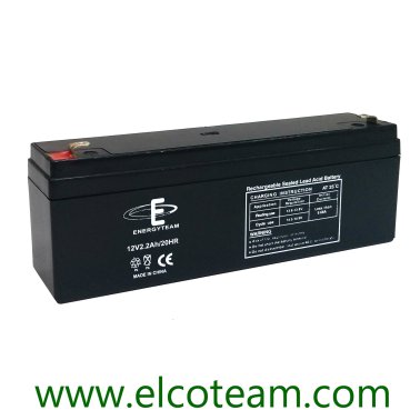 Batteria Ricaricabile al Piombo 12V 2,2Ah EnergyTeam ET12-2.2
