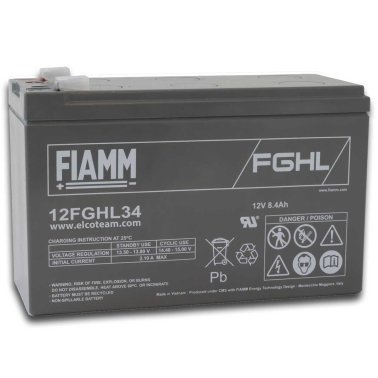 Fiamm 12FGHL34 Batteria ermetica al piombo 12V 8,4Ah Long Life