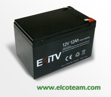 Batteria CICLICA al piombo 12V 12Ah Exitv