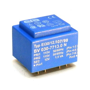 Era Encapsulated Transformer EI30 / 12,5 1,5VA - 2x115V - 12V