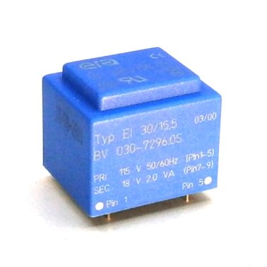 Era Encapsulated Transformer EI30 / 15,5 2VA - 115V - 18V