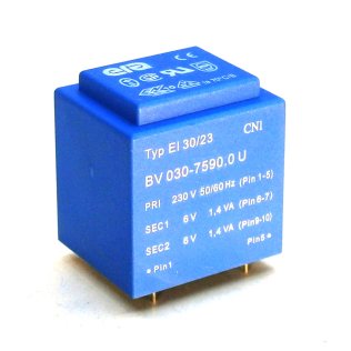 Era Encapsulated Transformer EI30 / 23 2,8VA - 230V - 2x6V