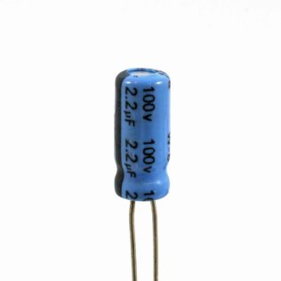 Condensatore Elettrolitico 2,2uF 100 Volt 85°C Jianghai 5x11 Nastrato