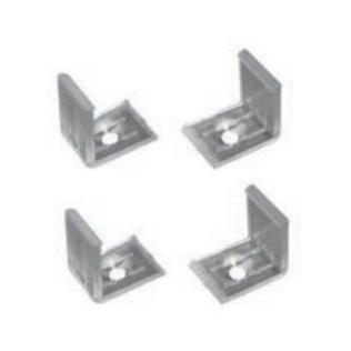Kit 4 wall mounting clips for PROF61N angle profile