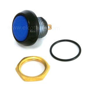 IP67 watertight button Normally Open blue color