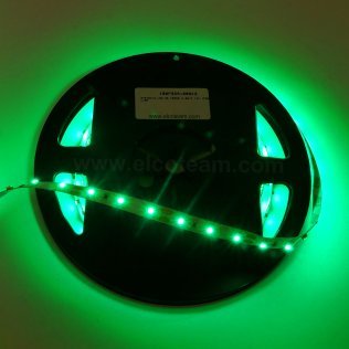 LED Strip 5 Meters Green Color 12 VDC IP30 4,8W / m