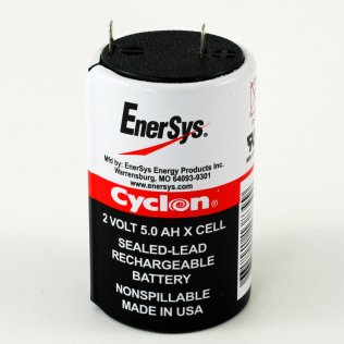 Rechargeable Battery Cyclon 2V 5Ah Format X 0800-0004