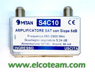 Amplificatore satellitare Mitan S4C10 