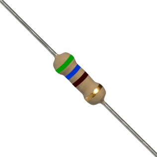 Resistance 560 Ohm, 1 / 4W, 5%, Carbon Film