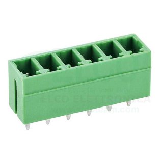 Connettore Maschio Verticale 6 poli passo 3,5mm Tianli TLPHC-001V-06P