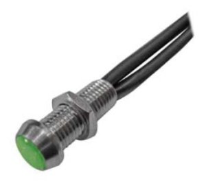 Neon Green 220V Luminous Spectrum with 8mm diameter metal casing