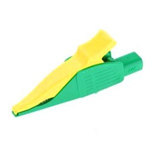 Clip Coccodrillo Multi Contact XDK1033 Giallo-Verde Connessione Banana 4mm