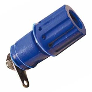 Panel 4mm Blue Banana Socket with 15A clamp